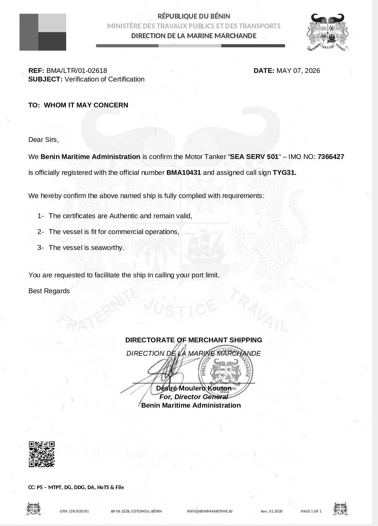 Please fill missing information below marked in Yellow